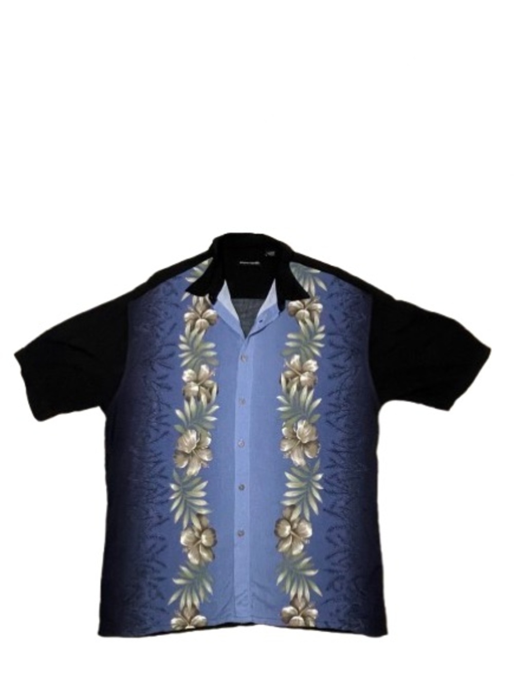 Pierre Cardin Tropical Hibiscus Button Down Shirt Size Large